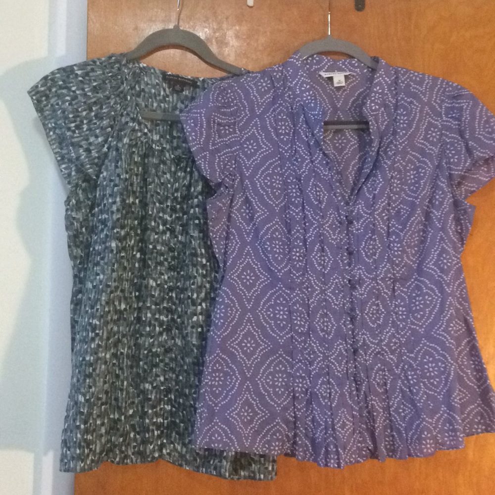 Two banana. republic silk blouses